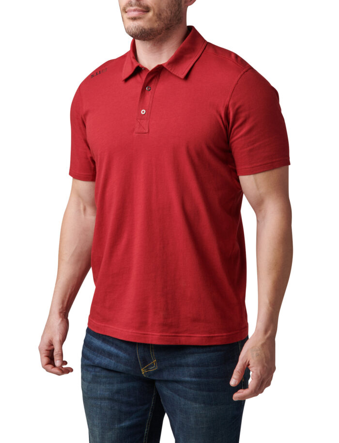 Archer Polo majca kratkih rukava - Crvena - Slika 8