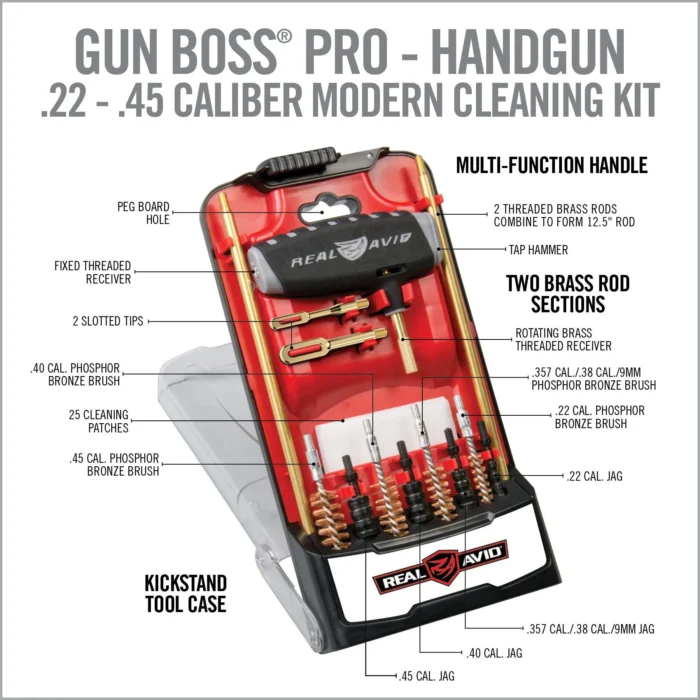 GUN BOSS PRO HANDGUN Cleaning Kit - PRO SET ZA ČIŠĆENJE PIŠTOLJA I REVOLVERA - Slika 6