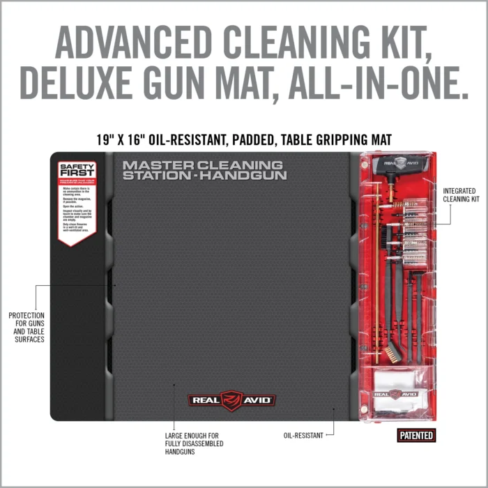 MASTER CLEANING STATION® HANDGUN - Podloga i set alata za ciscenje pistolja - Slika 4