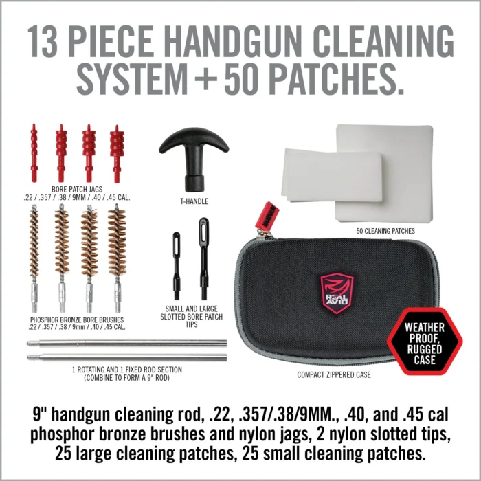 GUN BOSS® – HANDGUN CLEANING KIT – SET ZA CISCENJE PISTOLJA - Slika 5