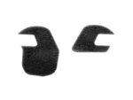 EARMOR Velcro cicak za M31/M32 - crni