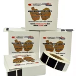 CED Vodootporne nalepnice za mete 2.2cm - crne - 1000 kom