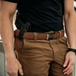 Kore Essentials Brown Buffalo Leather Kaiš 1.5" – EDC Gun Belt - Slika 2