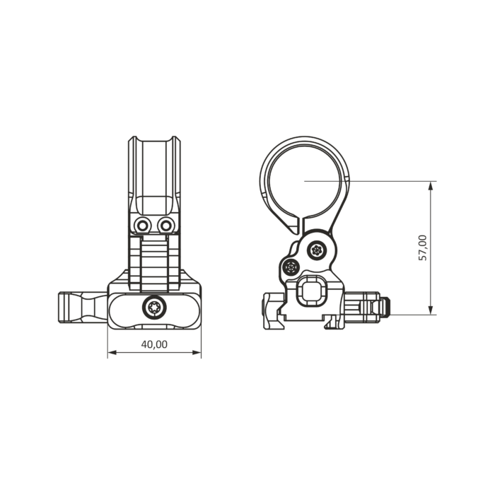 Davika FTR-02-PIC-QD 30mm Magnifier QD Mount - Slika 3