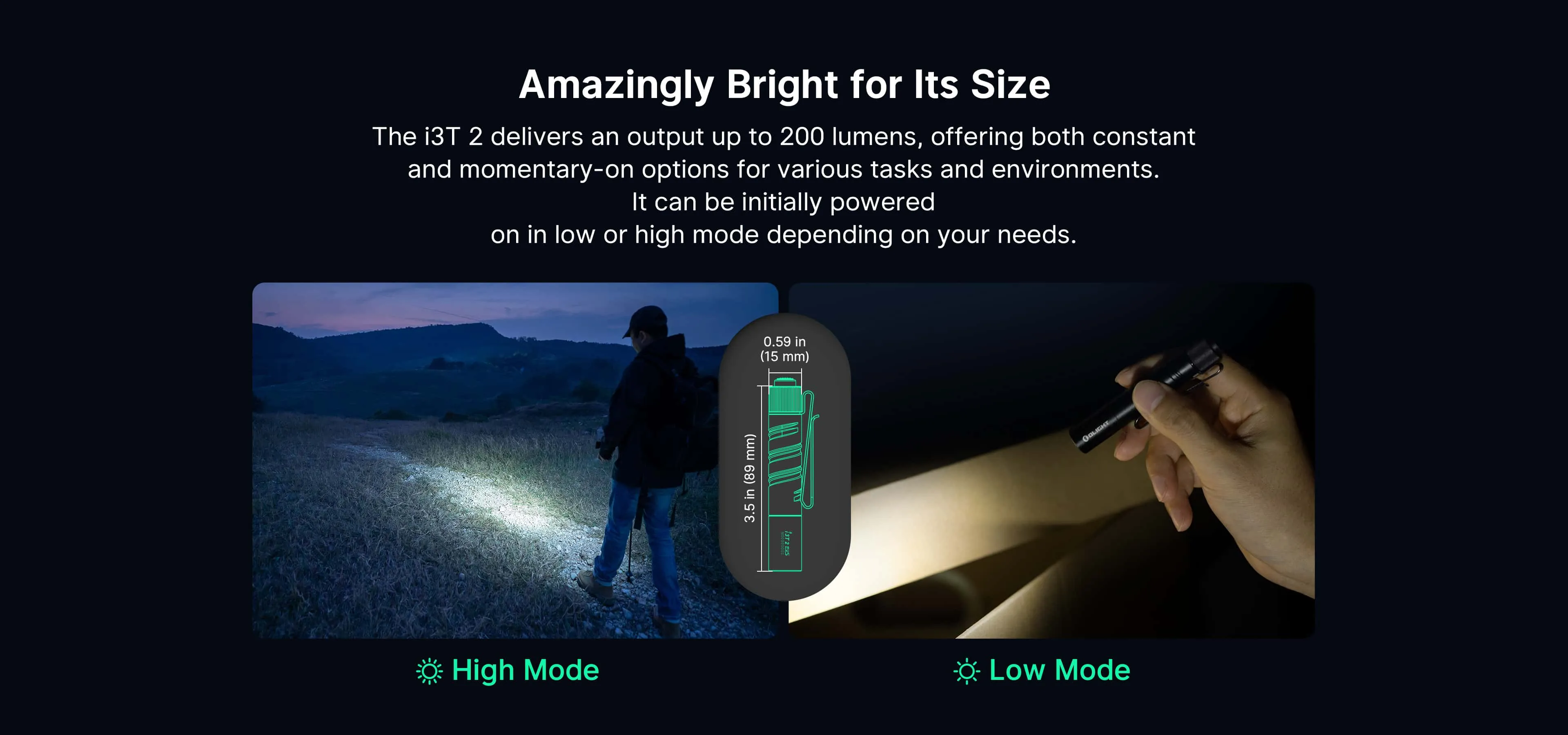 Olight i3T 2 EOS – karakteristike