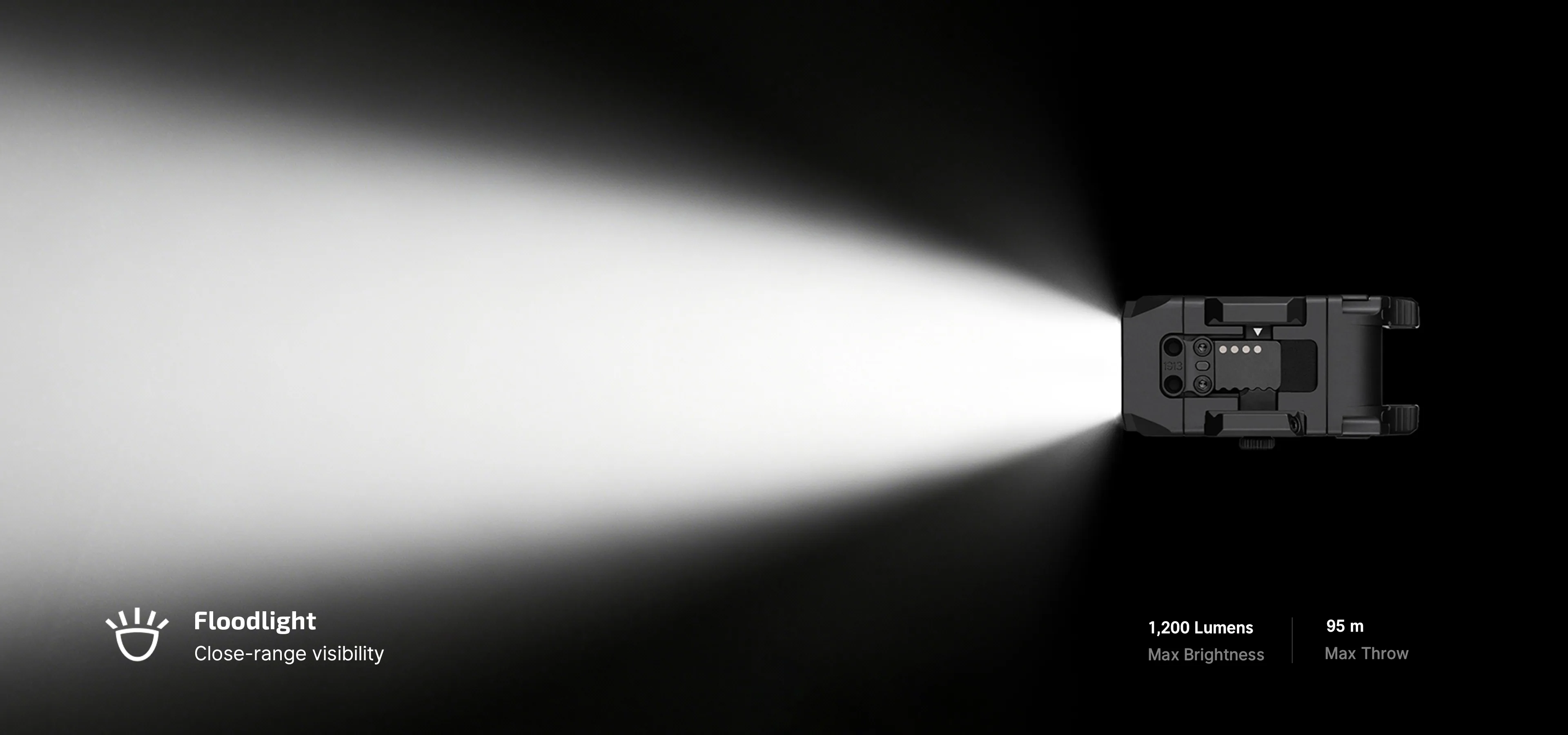 Olight PL X GL Flood snop – do 1.200 lumena i domet do 95 metara