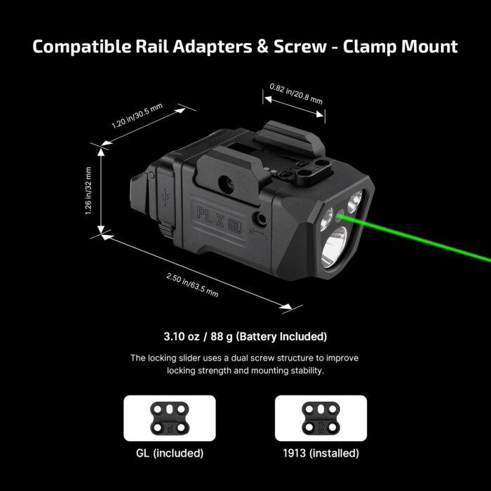 Olight PL X GL – lampa sa zelenim laserom - Slika 11